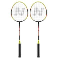 NILS NRZ204-1 aluminij / badminton SET 2 raketi + 3 shuttle + pokrovček za žogice