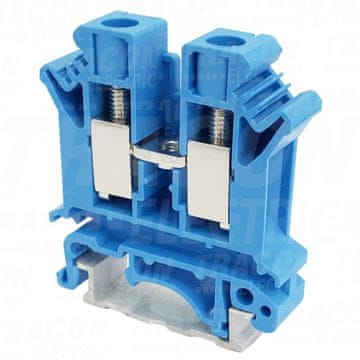 Tracon Electric Vijačna nevtralna priključna sponka za zbiralko, modra 0,5-10 mm2, 76 A ZUG