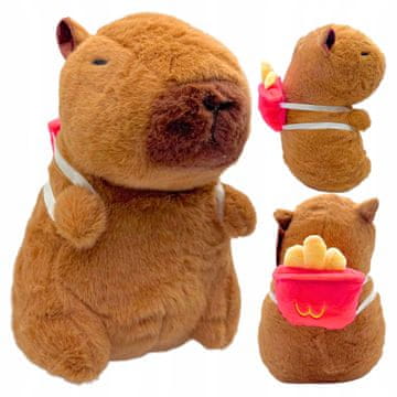 shumee Plišasta igrača Capybara s pomfrijem Plišasta igrača Hitra hrana Kapi 25 cm