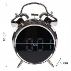 Izoxis Retro elektronska budilka LED glasen alarm tiho delovanje Datum Temperatura