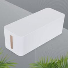 shumee Organizator kablov LogiLink Cable Box 407×157×133 mm bela posoda za trakove