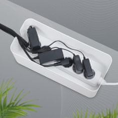 shumee Organizator kablov LogiLink Cable Box 407×157×133 mm bela posoda za trakove