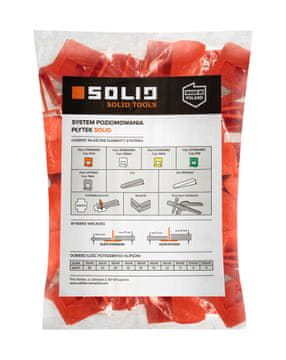 SOLID Sponka za niveliranje ploščic 1MM 100PCS trdno orodje za polaganje ploščic
