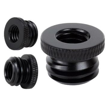shumee Redukcijski tulec s 3/8" na 5/8" za stativ, črno stojalo za svetilko 12 mm