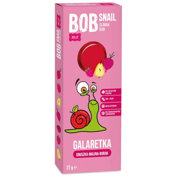 shumee Bob Snail sadni žele iz hruške, maline in rdeče pese brez sladkorja - 27 g
