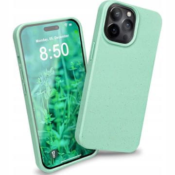 shumee Nalia - okolju prijazen silikonski ovitek za iPhone 14 Pro Max, mint barve