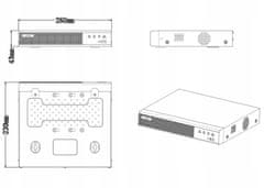 RTX RTX NVR omrežni snemalnik 9 kanalov do 8Mpx P2P aplikacija oddaljeni ogled
