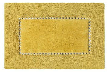shumee Mehka, elegantna bombažna kopalniška preproga s kristali 50X70CM gorčična