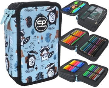 CoolPack Coolpack tridelni šolski peresnik za opremo, svinčnike, flomastre, Shoppy