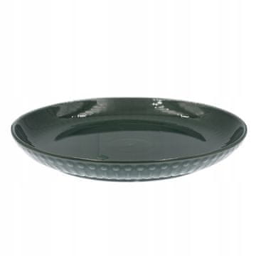 shumee Velik plitev krožnik za zajtrk, 26 cm, mozaik, olivna linija, BREZ vzorca