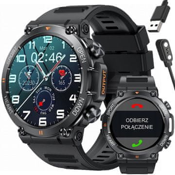Gravity Moška pametna ura Gravity GT7-1 PRO - klicanje, pulzni oksimeter (sg018a)