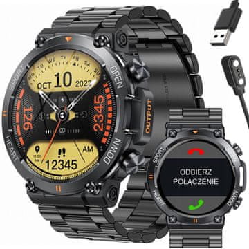 Gravity Moška pametna ura Gravity GT7-2 PRO - klicanje, pulzni oksimeter (sg018b)