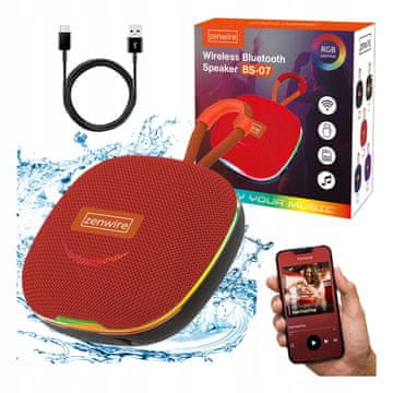 ZENWIRE Prenosni mini Bluetooth zvočnik, brezžični boombox z FM radiem, MP3, 13 W