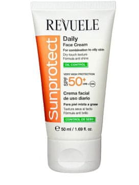 Revuele Revuele krema za sončenje za obraz in telo z oljnim nadzorom SPF50+ 50 ml