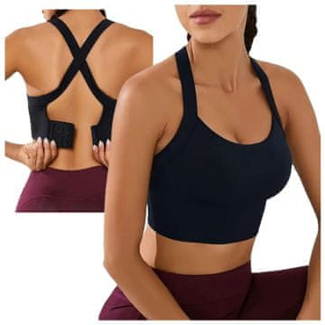 Mona Športni modrček, fitnes modrček, top za trening, ženski L, mehak, udoben
