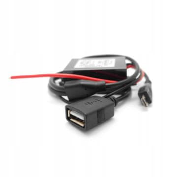 shumee Avtomobilski inverter 12/24V 5V 5A Micro USB adapter za način parkiranja