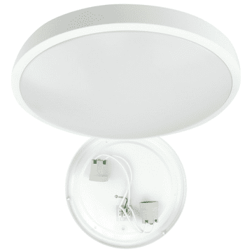 Eco light Okrogla stropna svetilka, 2xE27, za dve žarnici, 2xE27, bela, nadometna