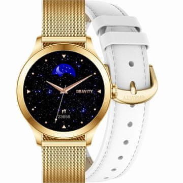 Gravity Ženska pametna ura gravity GT25-2 PRO - amoled, dodaten pašček (sg039b)