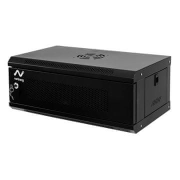 shumee Netberg Rack Cabinet 19" 4U 240x600x350 viseča perforirana vrata črna N