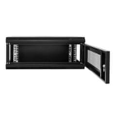 NETBERG 19" 4U 240x600x350 Rack omarica, viseča, perforirana vrata, črna N