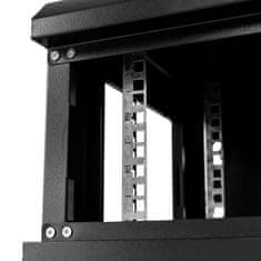 NETBERG 19" 4U 240x600x350 Rack omarica, viseča, perforirana vrata, črna N