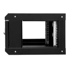 NETBERG 19" 4U 240x600x350 Rack omarica, viseča, perforirana vrata, črna N