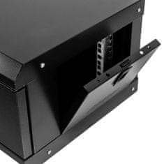 NETBERG 19" 4U 240x600x350 Rack omarica, viseča, perforirana vrata, črna N