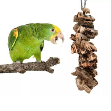 shumee BioChews Natural plutovinsko-hrastovo lubje žvečljiva hrana za papige S