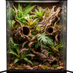 shumee Komplet 3 naravnih trt za terarij velikosti 60 cm - BioVine Set 3x60 cm