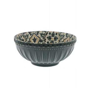shumee Skleda 20 cm velika skleda solatna skleda z mozaikom in olivnim vzorcem