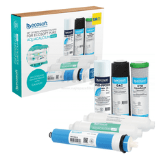 Ecosoft Ecosoft Pure Aquacalcium Mint. Komplet 5 kartuš + membrana. CHV6PUREMAC