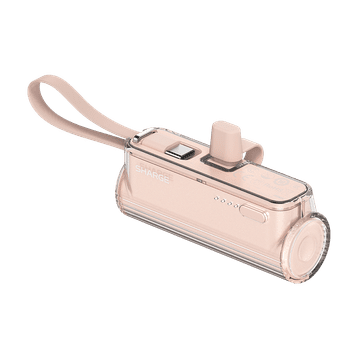shumee T1 Powerbank Sharge 5000mAh iPhone Lightning USB C roza hitro polnjenje