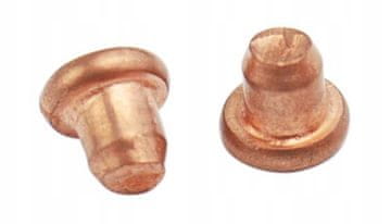 shumee Bakreni zatiči 3x3,2 mm, 100 kosov, za varilni aparat, gladke zakovice