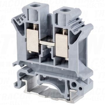 Tracon Electric Vijačna fazna priključna sponka za zbiralko, siva 0,5-10 mm2, 76 A ZUG