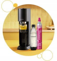 SodaStream Gazirana voda Sodastream MIX + CO2 kartuša, steklenica 1L, 430ml, črna