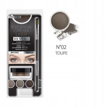 REVERS Revers kremasta pomada za obrvi v odtenku taupe 8 ml z arganovim oljem