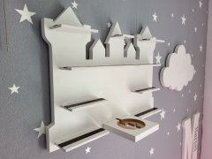shumee Polica / Razstavni prostor za avdio figure za sistem Toniebox - Castle