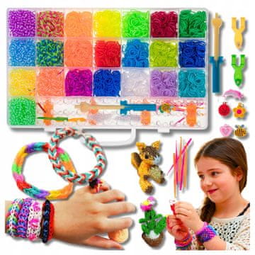 shumee Gumice za izdelavo zapestnic komplet XXL gumic za izdelavo nakita 4400