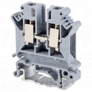 Tracon Electric Vijačna fazna priključna sponka za zbiralko, siva 0,2-6 mm2, 57 A ZUG