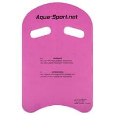Aqua-Sport Aqua-Sport deska za vadbo, roza AS1642, velikost 41,5 x 28,5 x 2,6 cm