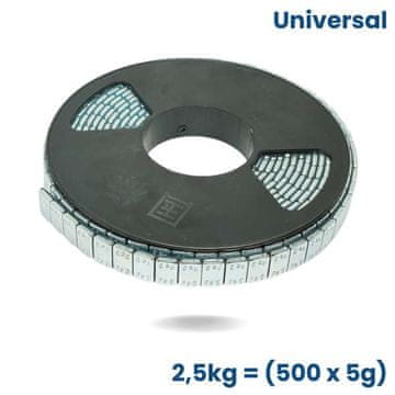 shumee Samolepilne uteži za aluminijasta platišča na roli 500 x 5 g (2,5 kg)