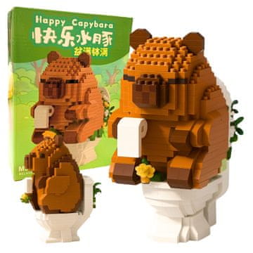 shumee Komplet blokov toaletnega papirja Capybara Construction Blocks Figura
