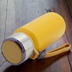 shumee Termo potovalna skodelica iz jekla 650 ml za kavo, čaj, vodo + cedilo
