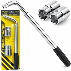 shumee Teleskopski ključ za kolesa 17/19, 21/23 mm, močan nasadni ključ 1/2"