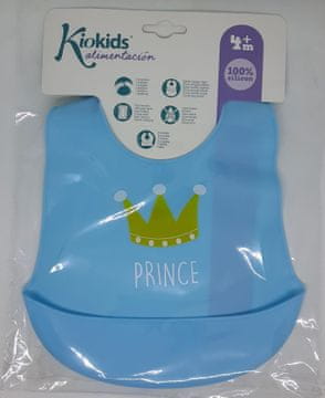 shumee Silikonski slinček Kiokids z žepom moder