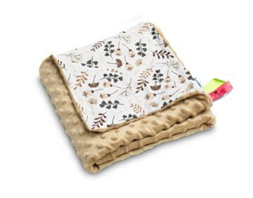 shumee Lahka minky odeja 75x100 kapučino vejice