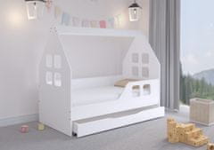 Wooden Toys Otroška postelja s predalom 140x70 desna