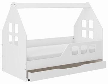 Wooden Toys Otroška postelja s predalom 160x80 desna