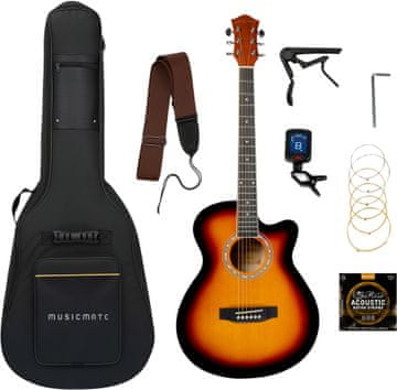 MusicMate Komplet akustične kitare MusicMate G-40