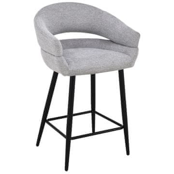 shumee Oblazinjen barski stol Ovio, siv, 65 cm
